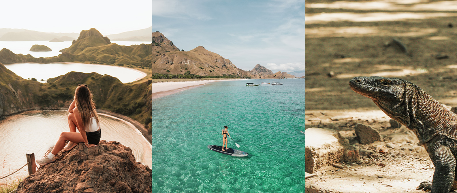 Padar Island viewpoint, Pink Beach, and Komodo dragon – highlights of a Komodo Liveaboard 3D2N itinerary.